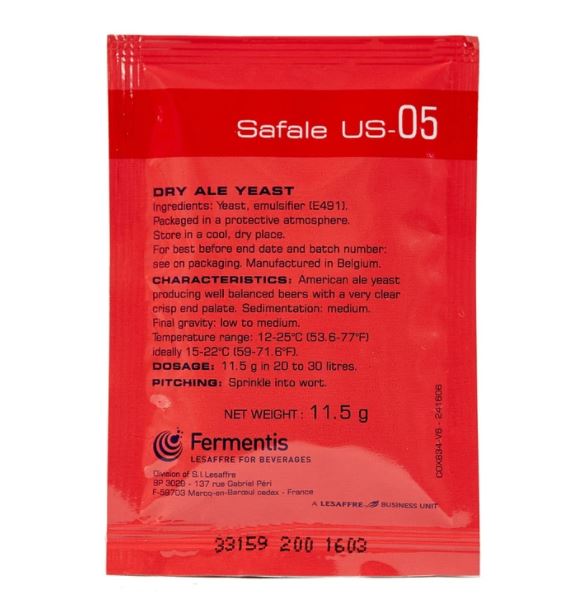 SafAle US-05 American Ale Dry Yeast